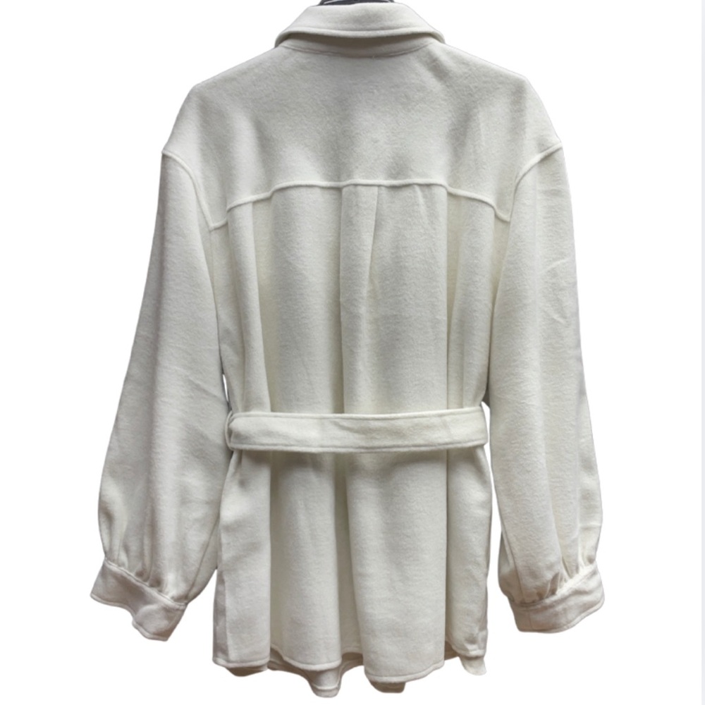 NWT Laundry By Shelli Segal Cream Snap Button Jacket Sz XL - Picture 3 of 10